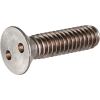 6-32 x 1/2" Tamper-Proof Security Spanner Machine Screw - Flat Head - 18-8 Stainless Steel - 100 Pk