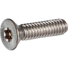 12-24 x 1/2" Security Machine Screw - Flat Undercut Torx Head - 18-8 Stainless Steel - 100 Pk