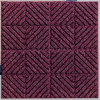 Waterhog Classic Carpet Tile 21952716000, Diagonal, 18"L X 18"W X 7/16"H, Dark Brown, 10-PK