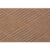 WaterHog® Diamond Mat Fashion Border 3/8" Thick 4' x 12' Medium Brown