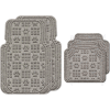 Waterhog Car Mats with PawPrint Pattern, Large, Medium Gray, Full Set of 4 - 3908570002070