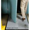 Clean Stride® Mat Rubber Frame Only 36.5" x 46" Black