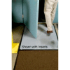 Clean Stride® Mat Rubber Frame w/Carpet 26.5" x 63.5" Dark Brown
