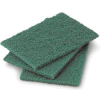 Libman Commercial Light Duty Scouting Pads, Green - 66 - Pkg Qty 12