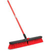 Libman Commercial Push Broom with Resin Block - 24 - Medium-Duty Bristles - 805 - Pkg Qty 4