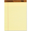 TOPS® The Legal Pad Legal Rule Perforated Pads 75327, 8-1/2"x11-3/4", Canary, 50 Shts/Pad, 3/Pk