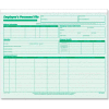 Tops® Employee Record File, 25-3/4" x 9-1/2", Green, 20/Pack
