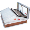 Bilco® Daylighting Smoke Vent LV-6096B, Double Leaf, Translucent Aluminum, 96"L X 60"W