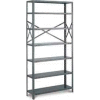 Tri-Boro Klip-It Open Starter, OSK85-1236-7, 36"W x 12"D x 85"H, 7 Shelves, 20 Ga, Dark Gray