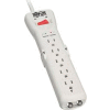 Tripp Lite SUPER7COAX Protect It! Coaxial Surge Protector/Suppress, 7 Outlets, 7' Cord, 2160 Joules