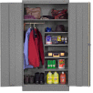 Tennsco Standard Welded Combination Cabinet 36"W x 18"D x 72"H Medium Grey