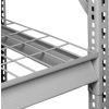 Tennsco Extra Shelf Level for Bulk Storage Rack - 96"W x 48"D - Wire Deck - Medium Gray