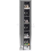 Tennsco Six Tier 6 Door Welded C-Thru Box Locker W/ Legs, 12"Wx12"Dx12"H, Sand, Assembled
