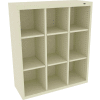 Tennsco Cubby Locker CC-40-CPY - Welded 34-1/2"W x 13-1/2"D x 40"H 9 Compartments Champagne/Putty