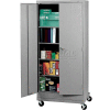 Tennsco Mobile Deluxe Storage Cabinet CK7824-MGY - Welded 36"W X 24"D X 78-3/4" H, Medium Grey