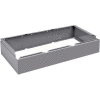 Tennsco Closed Locker Base CLB-3615-MGY - For 12"W X 15"D Locker No Legs 3 Wide, Medium Grey