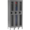 Tennsco C-Thru Locker CSL-121572-3-CPY - Single Tier w/Legs 3 Wide, 12 x 15 x 72, Assembled, Putty