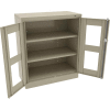 Tennsco C-Thru Standard Counter Height Cabinet CVD1442-SND - Unassembled, 36"W X 18"D X 42"H, Sand