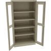 Tennsco C-Thru Standard Storage Cabinet CVD1480-SND - Unassembled, 36"W X 24"D X 72"H, Sand