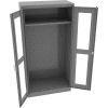 Tennsco C-Thru Standard Wardrobe Cabinet CVD7114-MGY - Welded 36"W X 18"D X 72"H, Medium Grey