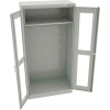 Tennsco C-Thru Standard Wardrobe Cabinet CVD7114-LGY - Welded 36"W X 18"D X 72"H, Light Grey