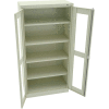 Tennsco C-Thru Standard Storage Cabinet CVD7218-CPY - Welded 36"W X 18"D X 72"H, Champagne Putty