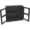 Tennsco C-Thru Jumbo Counter Height Cabinet CVDJ1842SU-BLK - Welded 48"W X 18"D X 42"H, Black