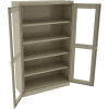 Tennsco C-Thru Jumbo Storage Cabinet CVDJ2478A-N-SND - Unassembled 48"W X 24"D X 78"H, Sand
