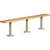Tennsco Locker Bench Top HMLB-120 - Hardwood Maple, 120"W X 9-1/2"D