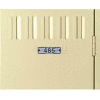 Tennsco Locker Number Plate #76-100 - Aluminum With 1/2" Black Lettering - LNP-A-100 Pack of 25