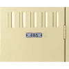 Tennsco Locker Number Plate #1-25 - Aluminum With 1/2" Black Lettering - LNP-A-25 Pack of 25