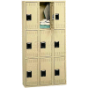 Tennsco Stee Locker TTS-121824-C-BLK - Triple Tier No Legs 3 Wide 12x18x24 Assembled, Black