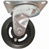 Fairbanks Medium Duty Swivel Caster 23-3-RT - Rubber Mold-On 3" Dia. - 170 Lb. Capacity
