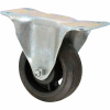 Fairbanks Medium Duty Rigid Caster 33-4-RT - Rubber Mold-On 4" Dia. - 200 Lb. Capacity