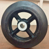 Fairbanks Rubber Mold-on Wheel E-524-RC - 4" Dia. x 2"W - 300 Lb. Capacity