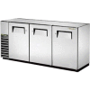 True® TBB-24GAL-72-S Back Bar Cooler 3 Section - 73-1/8"W X 24-1/2"D X 34-1/4"H