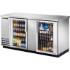 True® TBB-3G-S Back Bar Cooler 2 Section - 69-1/8"W X 27-3/4"D X 37"H