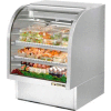True® TCGG-36-S Curved Glass Deli Case - 36-1/4"W X 35-1/4"D X 47-3/4"H