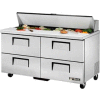 Sandwich/Salad Unit - 60-3/8"W x 30-1/8"D x 36-3/4"H - TSSU-60-16D-4