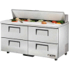 True® TSSU-60-16D-4ADA Sandwich/Salad Unit - 60-3/8"W X 30-1/8"D X 36-3/4"H
