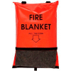 First Voice™ Bright Orange Fire Blanket with Bag, 84"L x 62"W