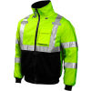 Tingley&#174; J26002 Bomber Hooded Jacket, Fluorescent Yellow/Green/Black, XL