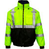 Tingley&#174; Bomber 3.1&#8482; Hi-Vis Hooded Jacket, Zipper, Fluorescent Yellow/Green/Black, XL