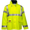 Tingley&#174; Eclipse&#8482; Hi-Visibility FR Hooded Jacket, Zipper, Fluorescent Yellow/Green, 4XL