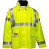 Tingley® Eclipse™ Hi-Visibility FR Hooded Jacket, Zipper, Fluorescent Yellow/Green, XL