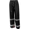 Tingley® Icon™ Waterproof Breathable Pants W/Silver Reflective Tape, Black, 2XL