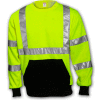 Tingley® S78022 Class 3 Crew Neck Sweatshirt, Fluorescent Lime, 2XL