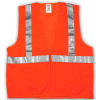 Tingley® V70639 Job Sight Class 2 Vest, Fluorescent Orange, Polyester Mesh, 4XL/5XL