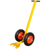 Roof Zone Guardrail Zip Base Dolly With Flat Free Tires, 24"W x 59"L, Yellow, 70767