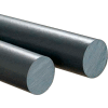 AIN Plastics PVC Plastic Rod Stock, 2-1/4 in. Dia. x 60 in. L, Grey